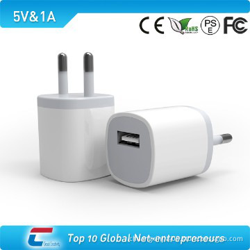 usb charger with 1A output and EU standard